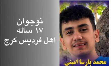 محمد پارسا امینی؛ ۱۷ ساله، کشته‌شده با گلوله جنگی، فراموش‌نشدنی در حافظه دادخواهی ایران
